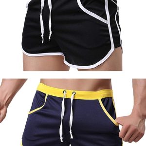 Rexcyril Men's Running Workout Bodybuilding Gym Shorts Athletic Sports Casual Short Pants